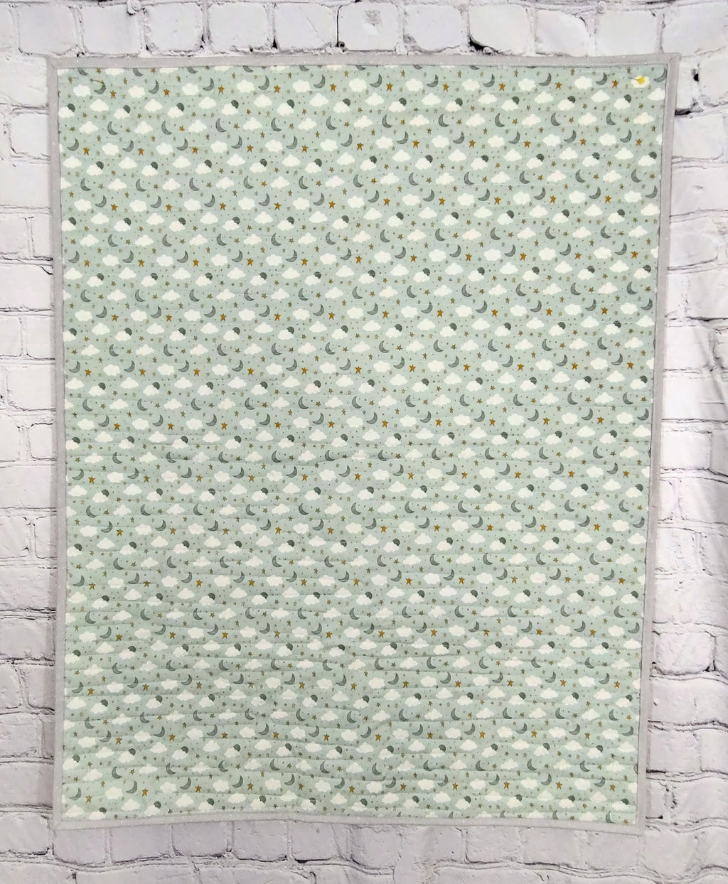 Nature Antique looking Modern baby lap quilt