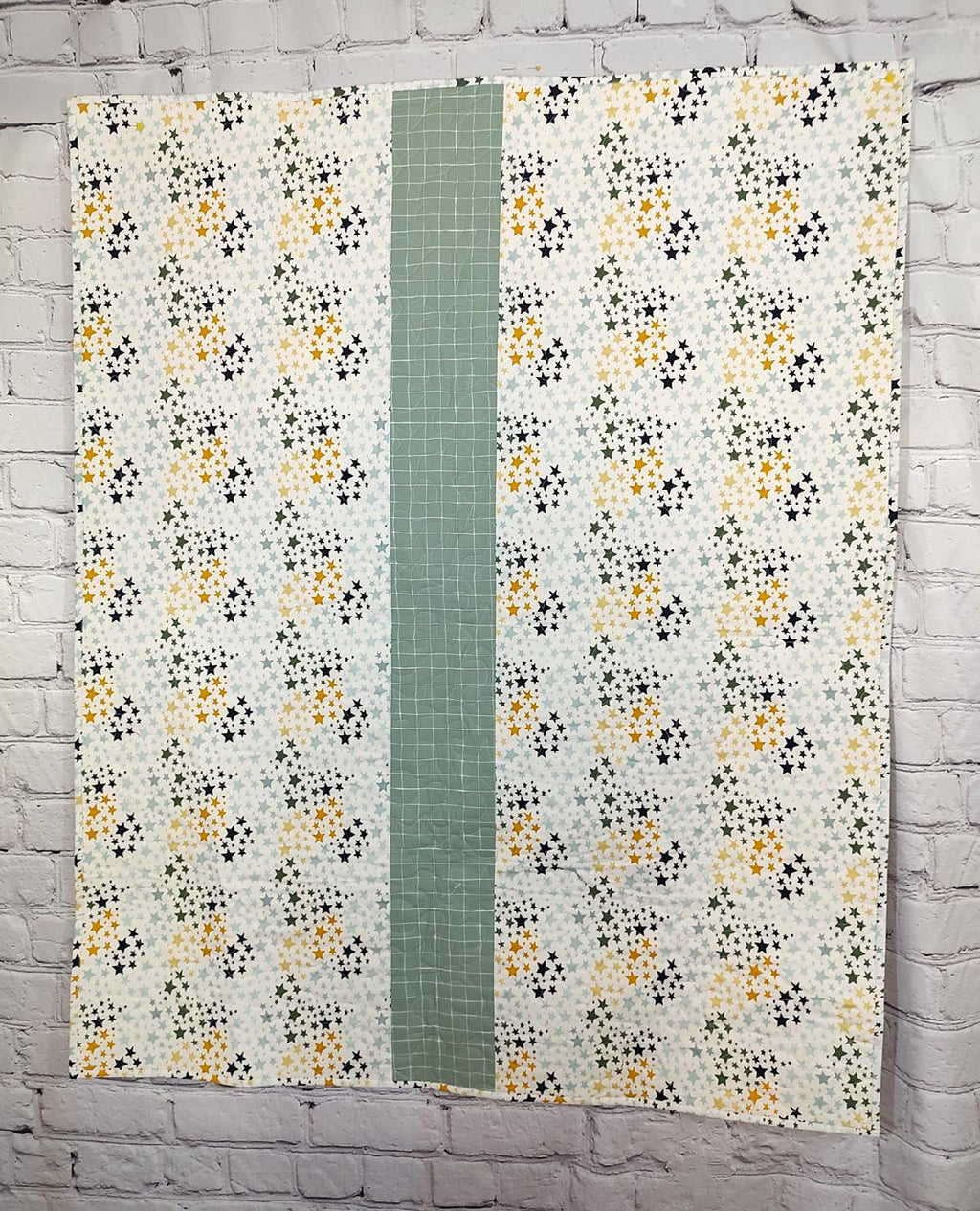 Nighttime sleepy cloud Modern baby lap quilt