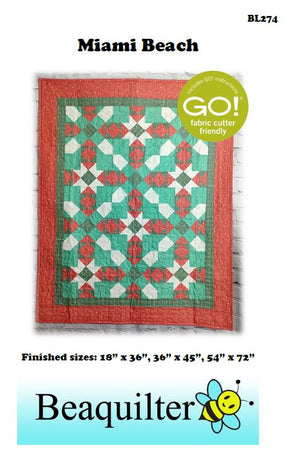 BL274 Miami Beach Quilt pattern 3 sizes