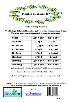 BL271 Providence Quilt pattern 2 sizes and Accuquilt friendly