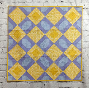 Purple Yellow Baby Quilt
