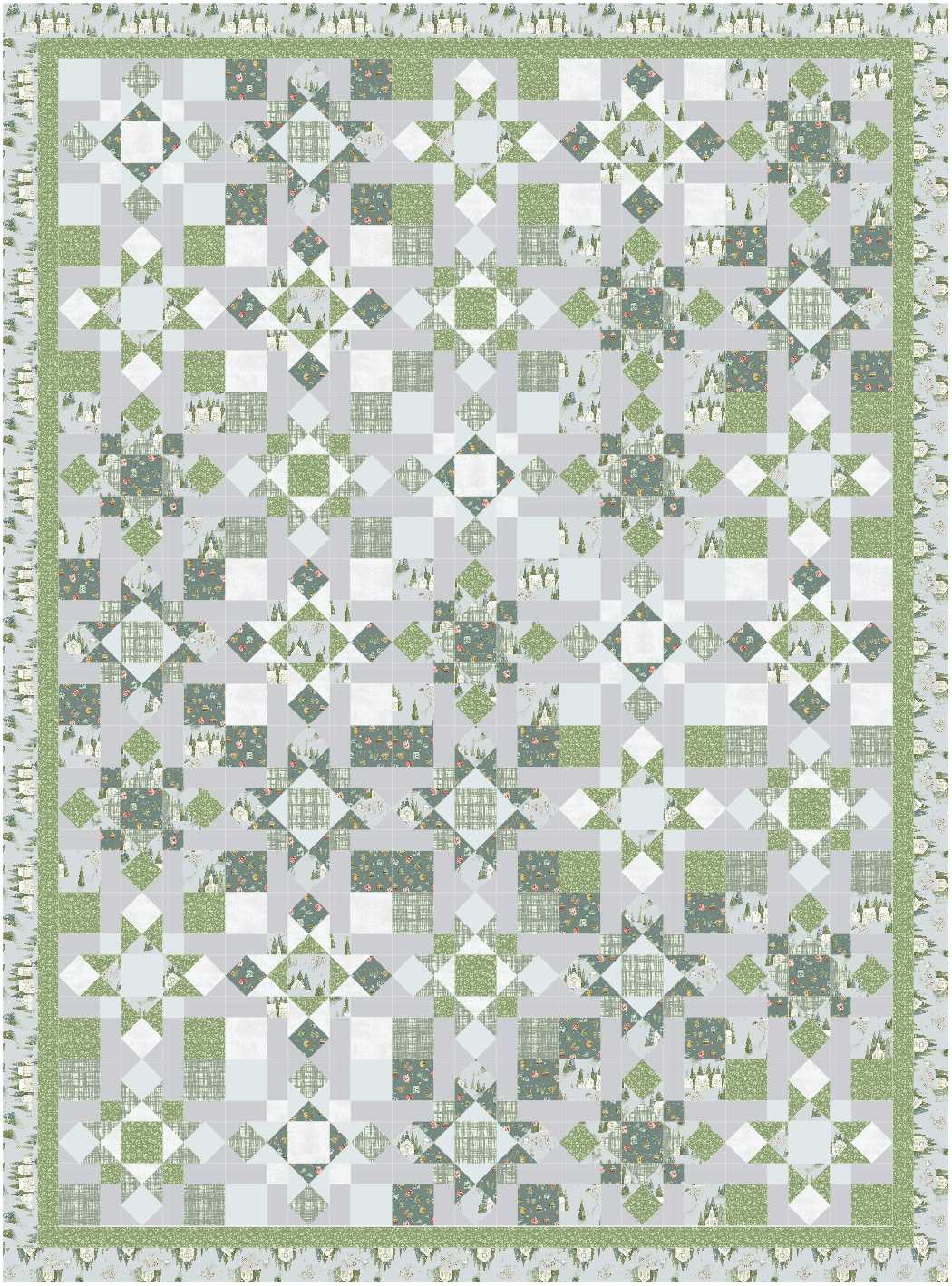 BL270 Anna's Steps Quilt fabric KIT LARGE