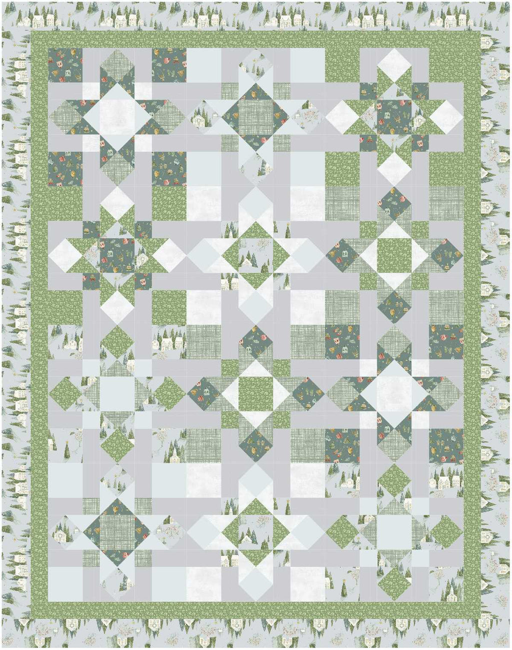 BL270 Anna's Steps Quilt fabric KIT 3 MEDIUM