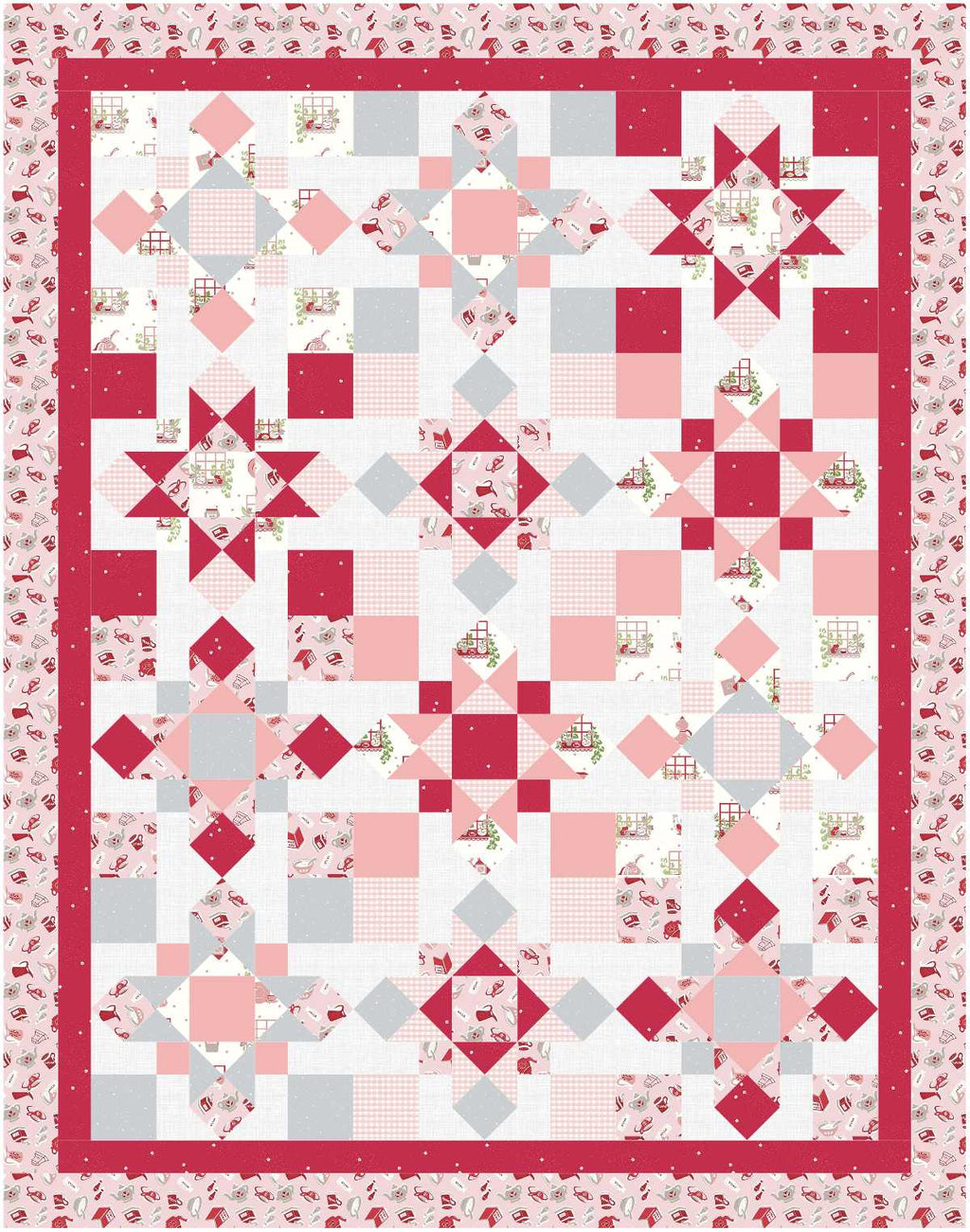 BL270 Anna's Steps Quilt pattern 3 sizes FQ and Accuquilt friendly