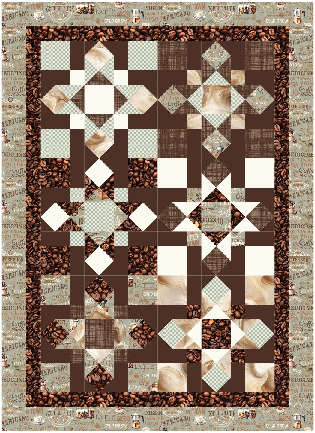 BL270 Anna's Steps Quilt Kit 2 sizes