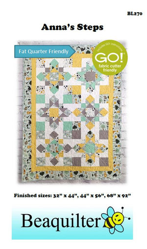 BL270 Anna's Steps Quilt pattern 3 sizes FQ and Accuquilt friendly