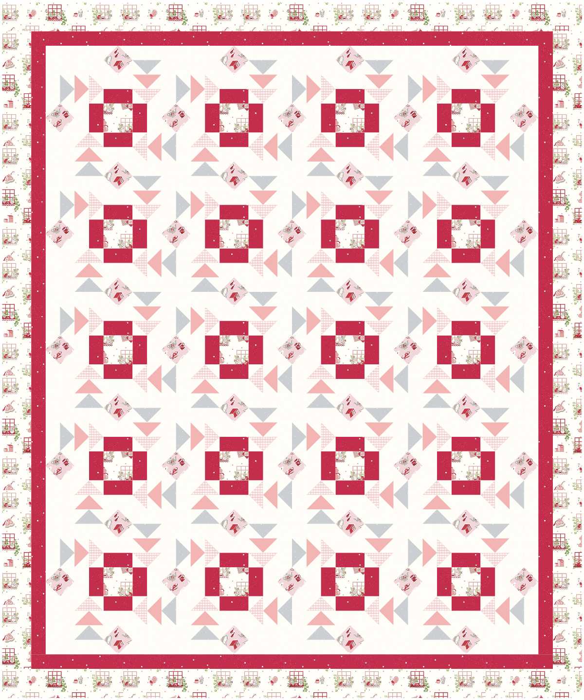 BL176 Apple Pie Quilt Kit LARGE