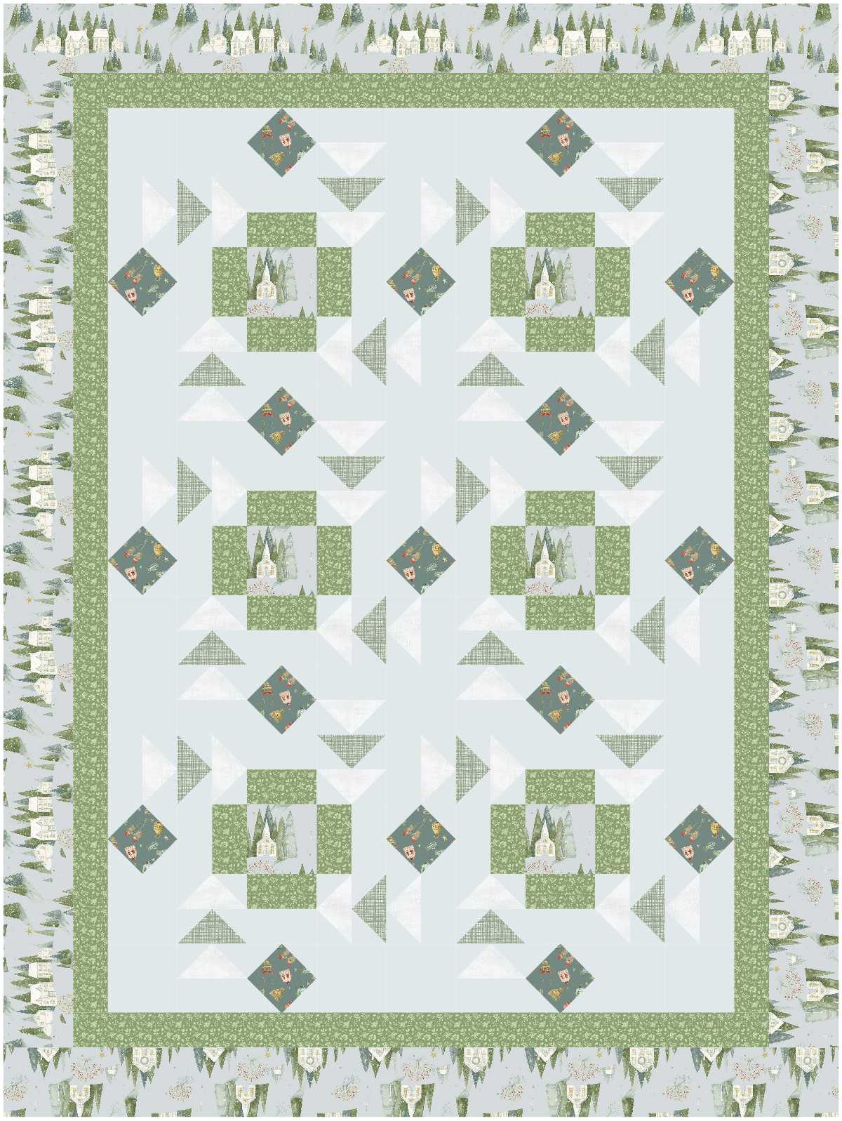 BL176 Apple Pie Quilt Kit SMALL