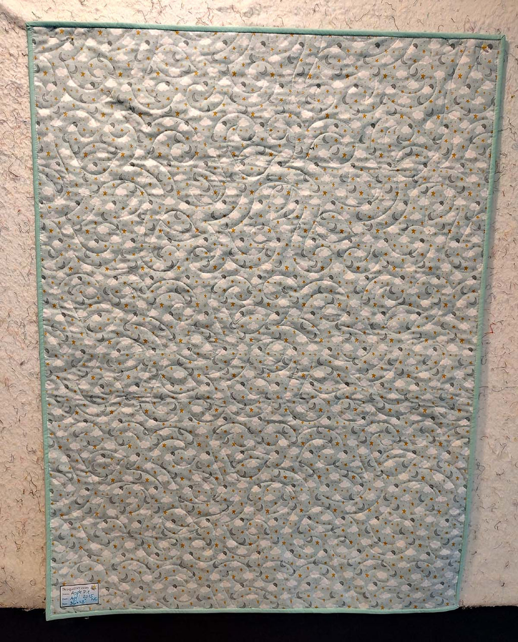 Jungle Apple Pie Modern baby lap quilt