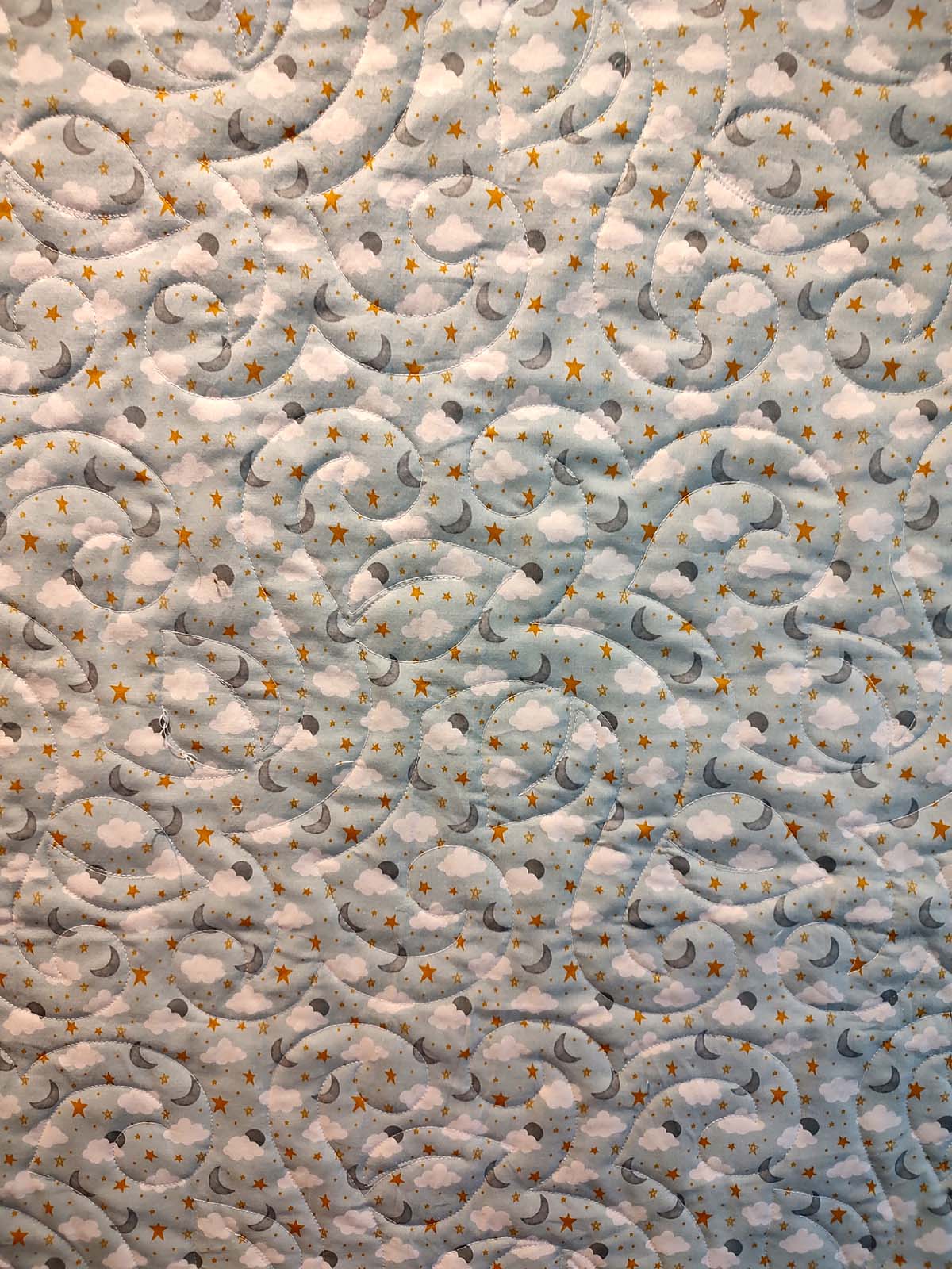 Jungle Apple Pie Modern baby lap quilt