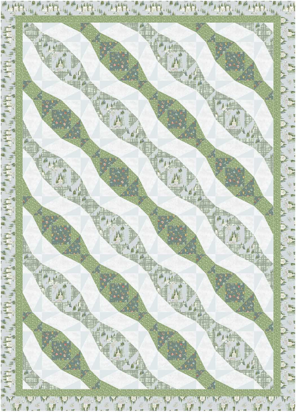 BL294 Avalanche Quilt Pattern Accuquilt friendly 3 sizes