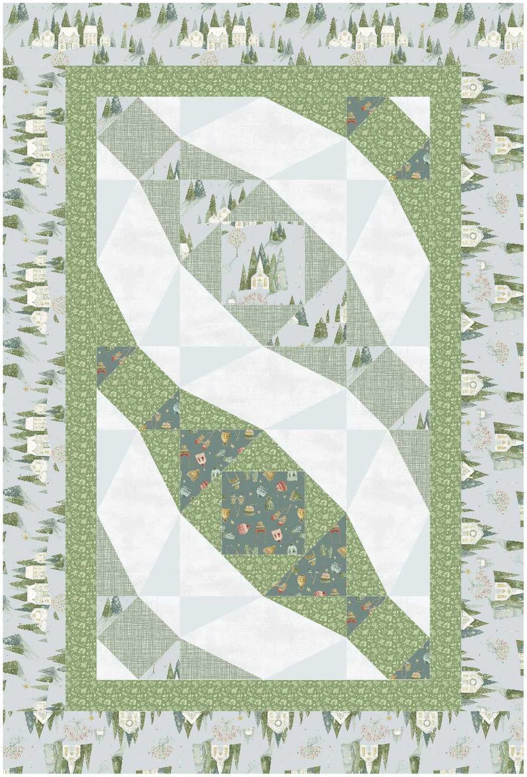 BL294 Avalanche Quilt Pattern Accuquilt friendly 3 sizes