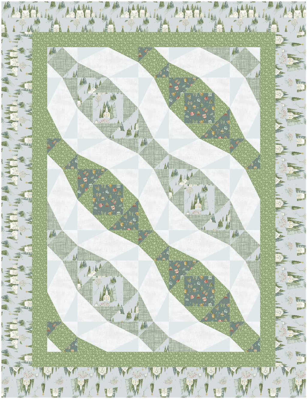 BL294 Avalanche Quilt Pattern Accuquilt friendly 3 sizes