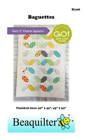 BL268 Baguettes Charm pack Quilt pattern 2 sizes