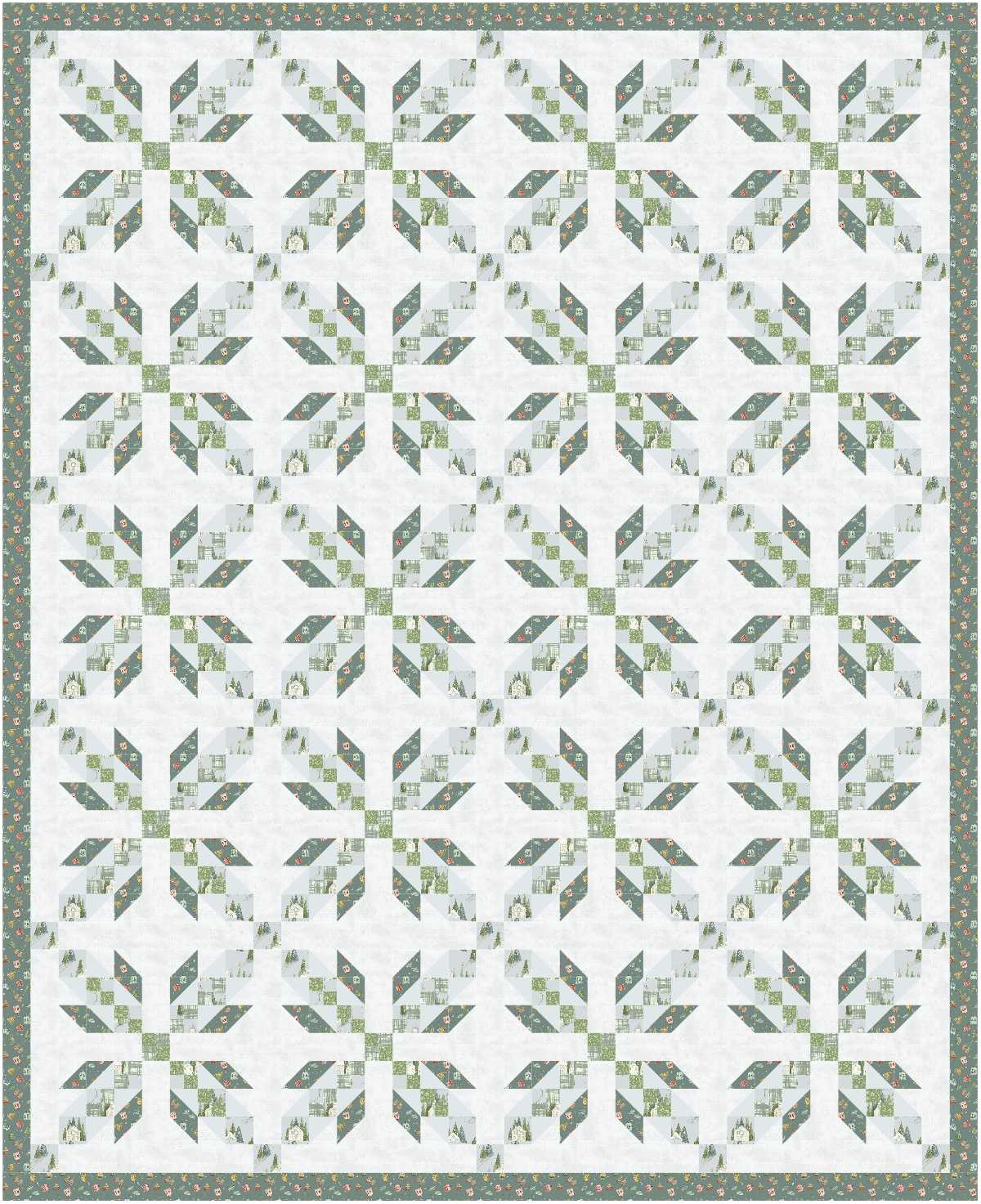 BL283 Bear Hugs Quilt Fabric KIT LARGE