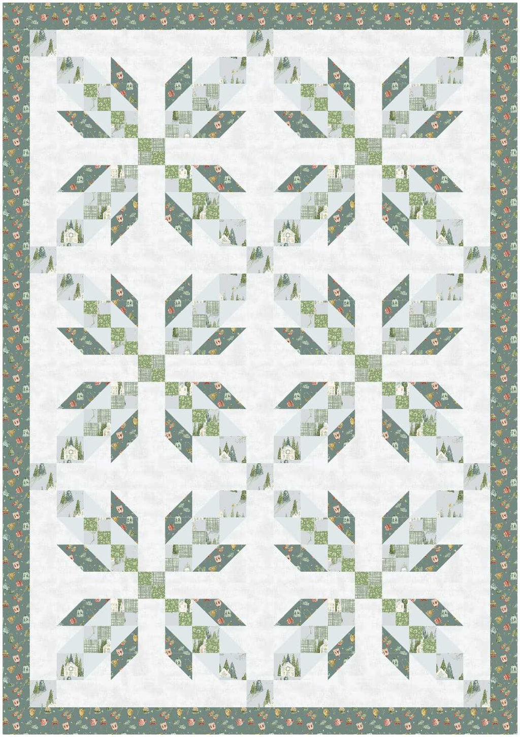 BL283 Bear Hugs Quilt Fabric KIT MEDIUM