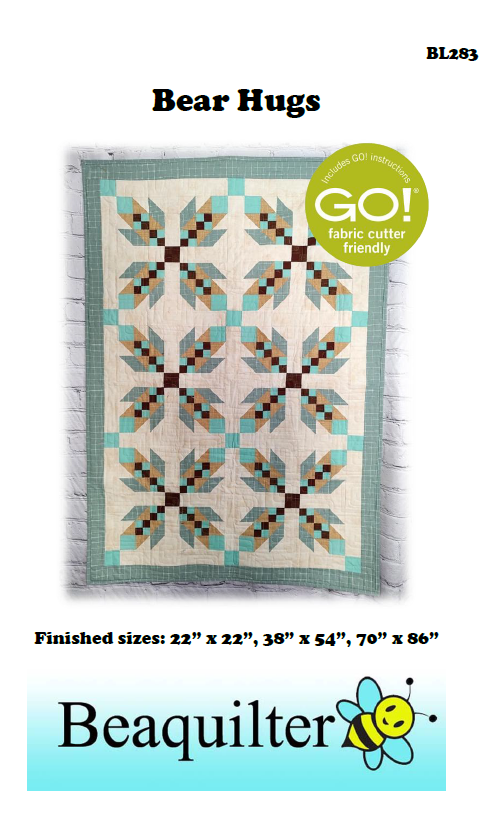BL283 Bear Hugs Quilt pattern 3 sizes