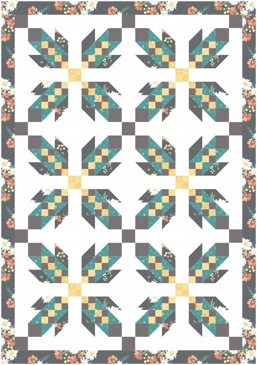 BL283 Bear Hugs Quilt pattern 3 sizes