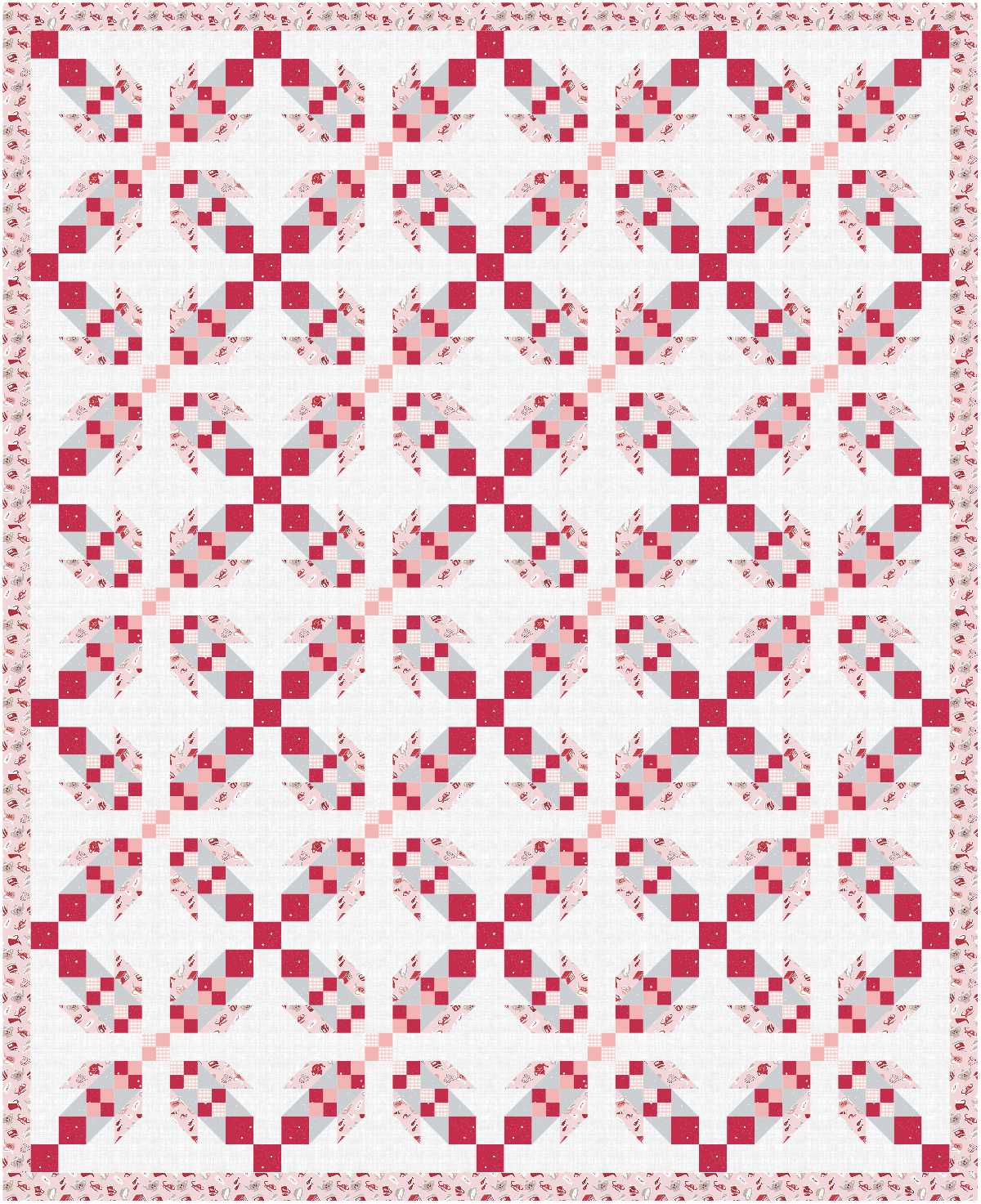 BL283 Bear Hugs Quilt Fabric KIT in 3 sizes