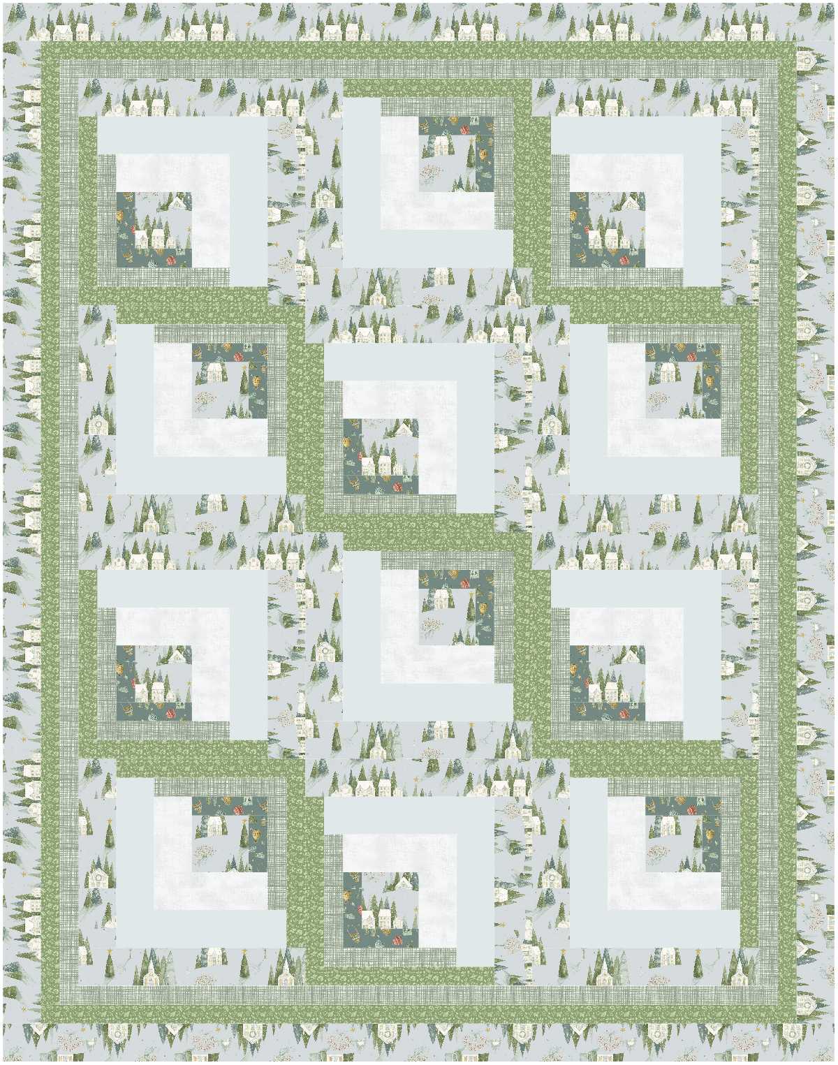 BL246 Bees Know Quilt fabric KIT SMALL