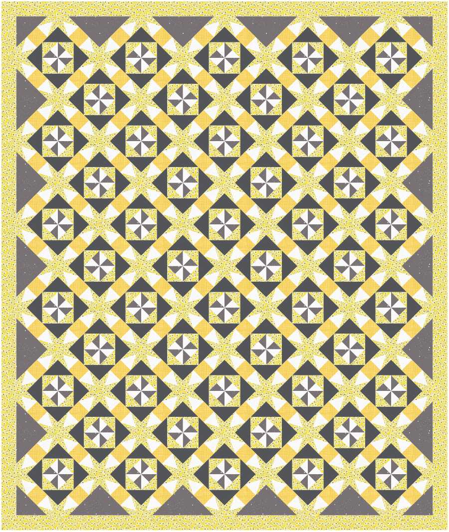 BL178 Blizzard Quilt Kit LARGE Sunflower