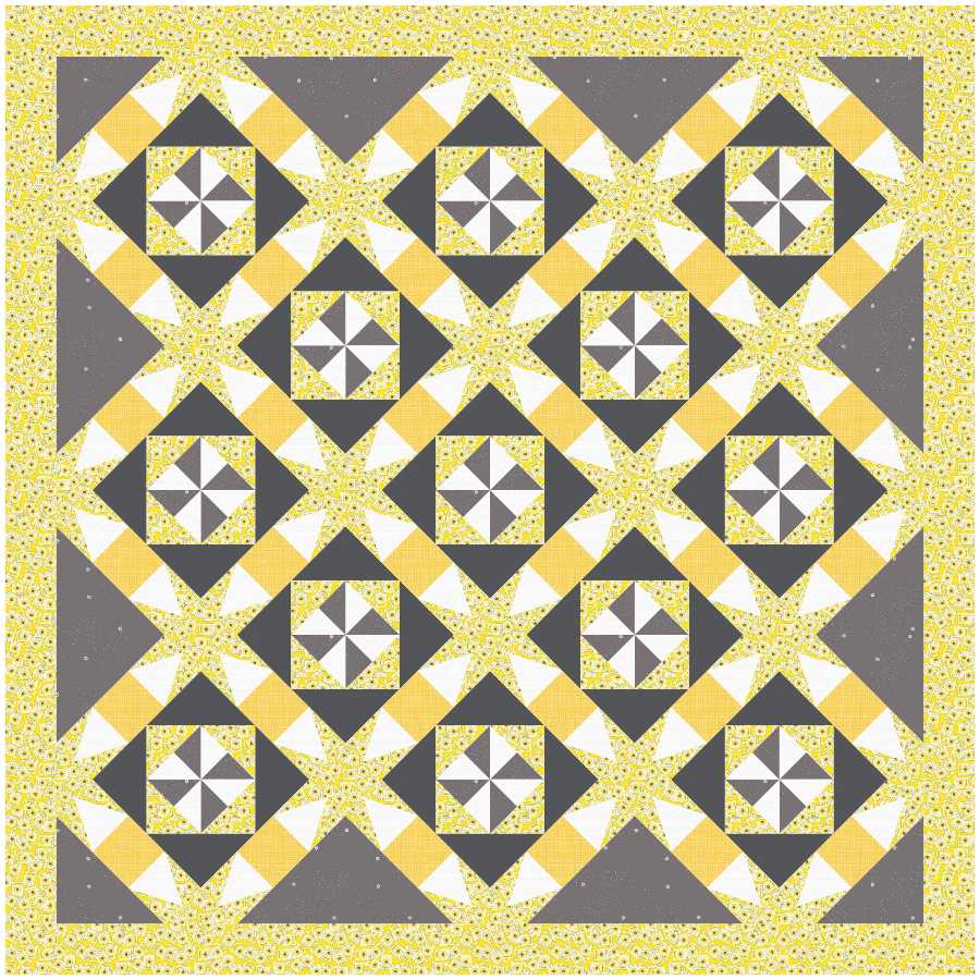 BL178 Blizzard Quilt Kit MEDIUM Sunflower