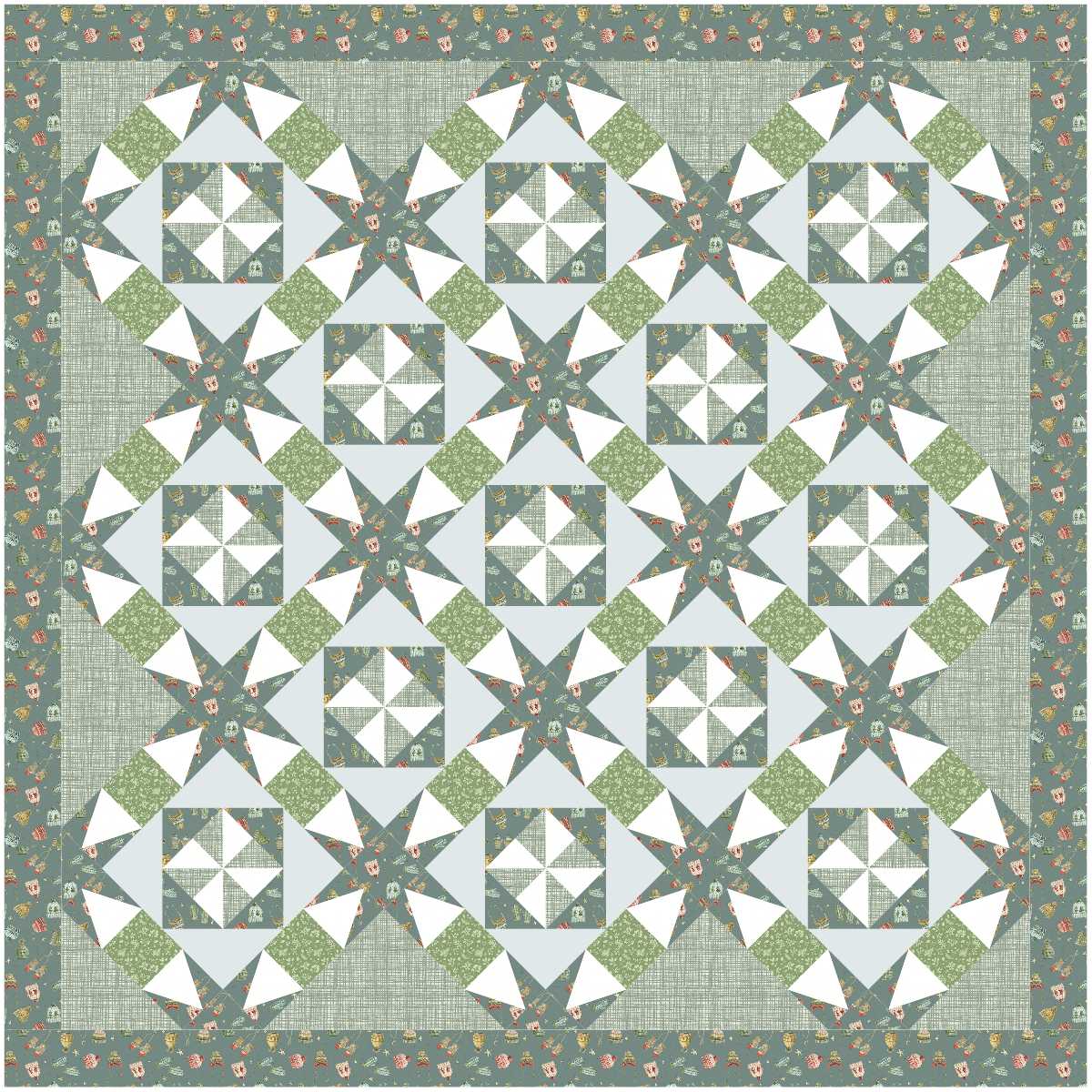 BL178 Blizzard Quilt Kit MEDIUM Winter