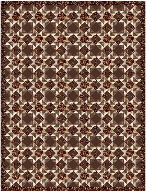 BL157 Blooming Onion Quilt Kit 2 sizes