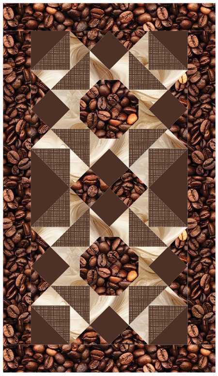BL157 Blooming Onion Quilt Kit 2 sizes
