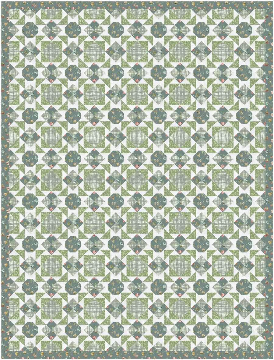 BL157 Blooming Onion Quilt Kit LARGE