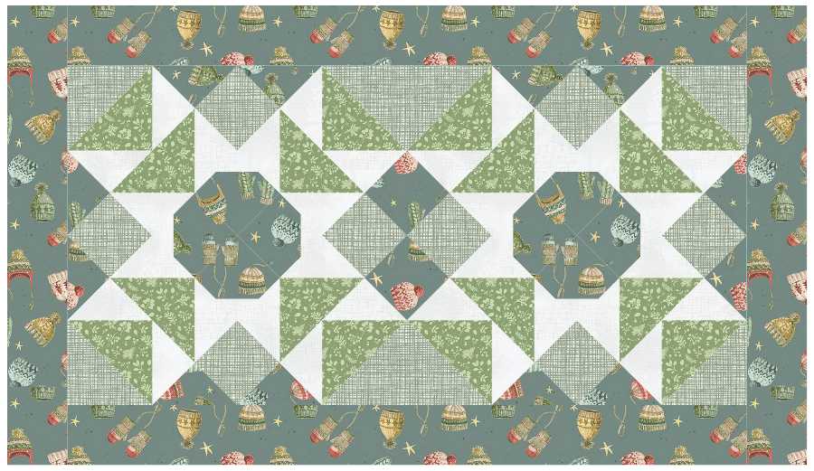 BL157 Blooming Onion Quilt Kit SMALL