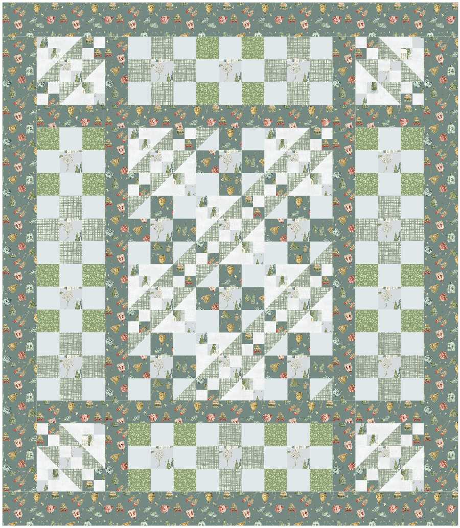 BL279 Blue Jay quilt KIT SMALL