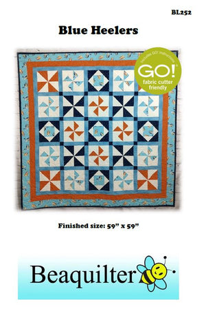 BL252 Blue Heelers pattern Accuquilt friendly rotary cutting included plus 6 more QUBE options