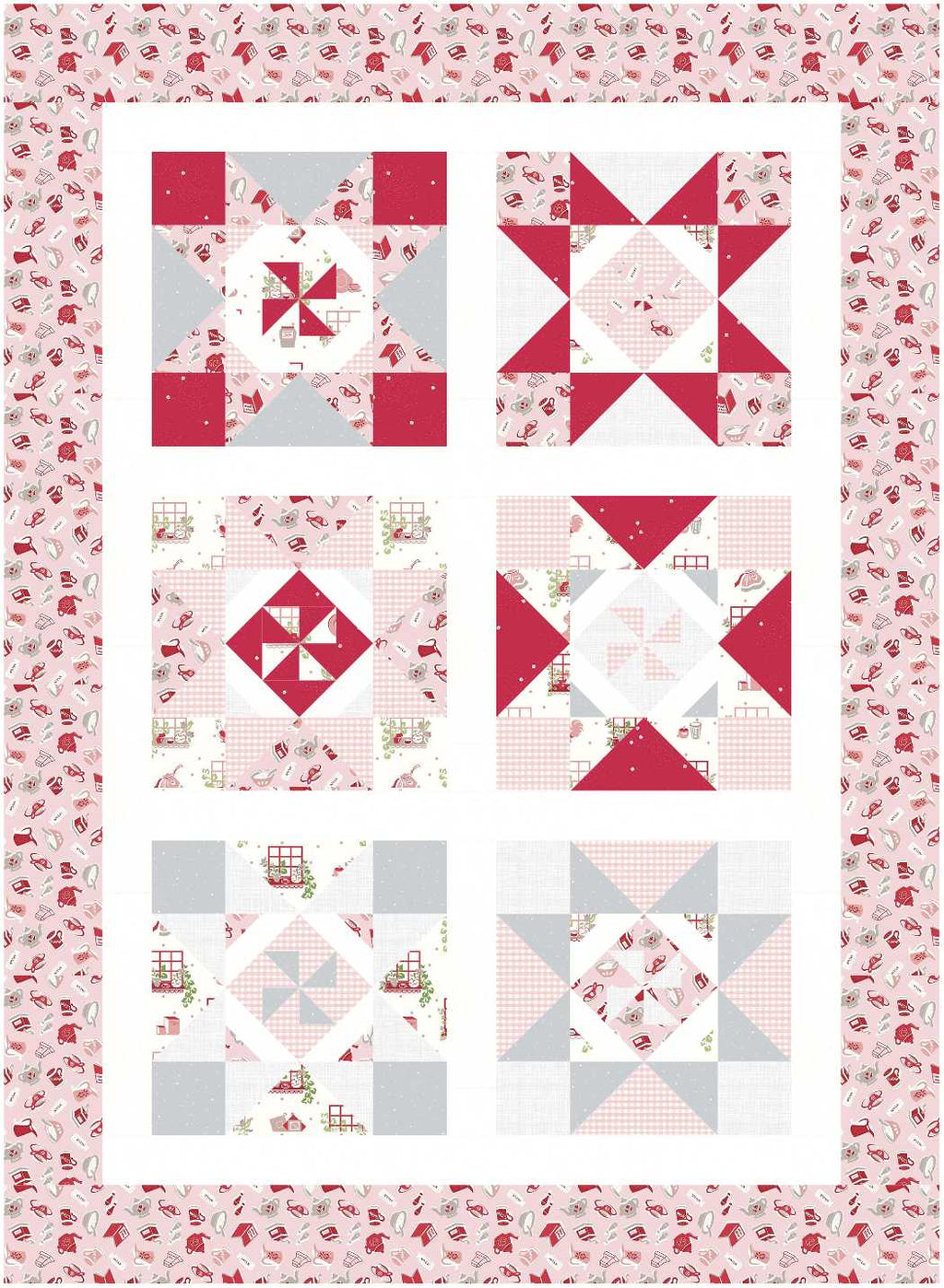 BL235 Book Swap FQ Quilt Kit LARGE
