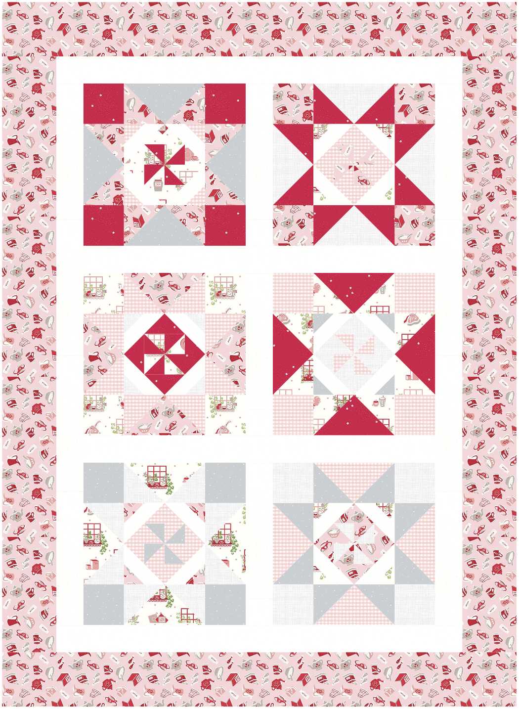 BL235 Book Swap FQ Quilt Kit LARGE