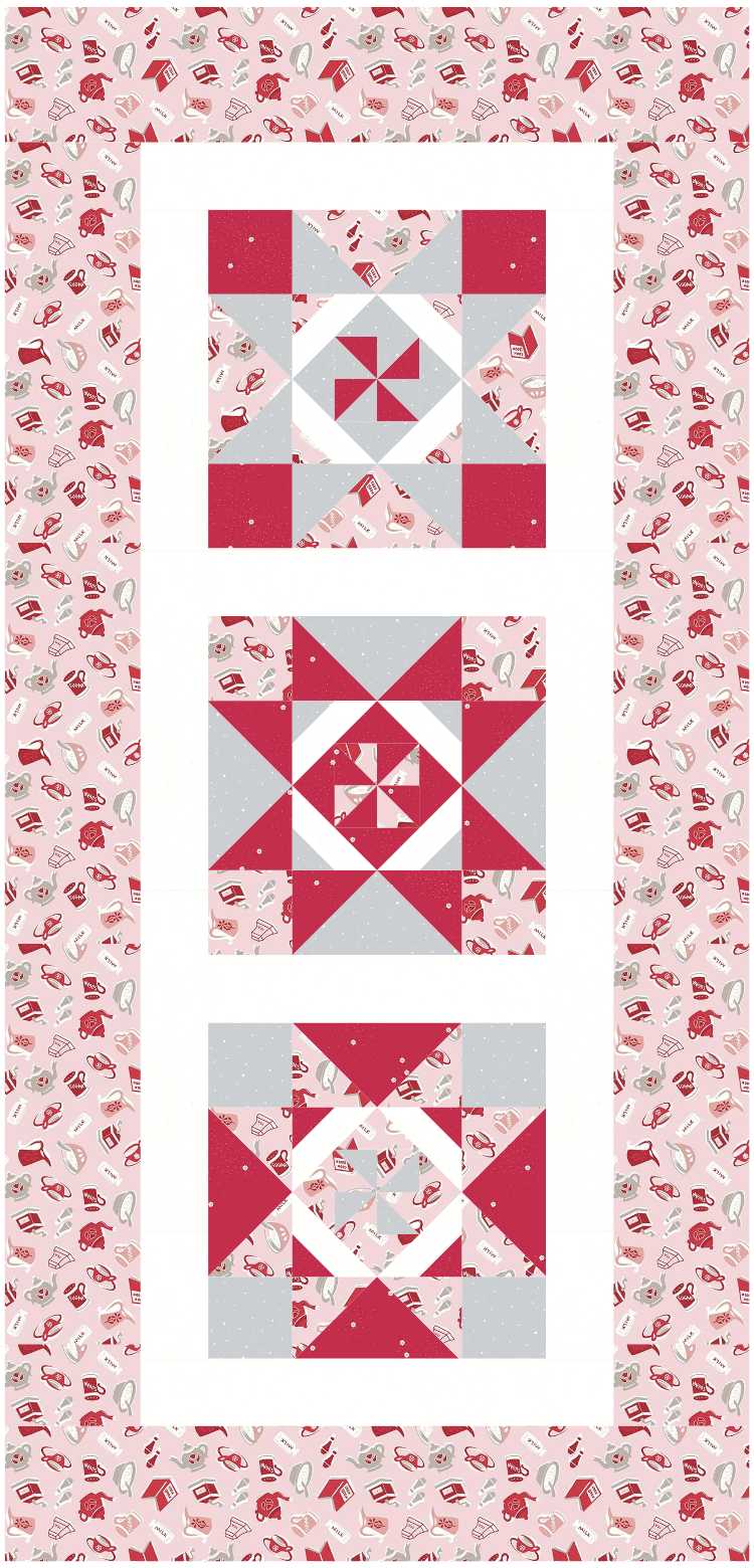 BL235 Book Swap FQ Quilt Kit SMALL