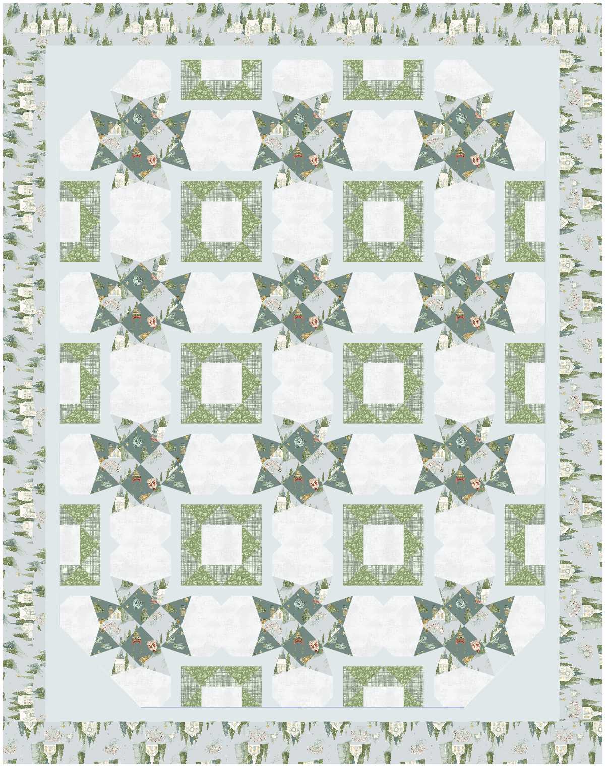 BL234 Bunny Slope Quilt Kit LARGE