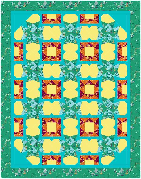 BL234 Bunny Slope Quilt Kit L Norahs Garden