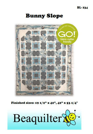 BL234 Bunny Slope Quilt pattern Accuquilt friendly 2 sizes plus 9 more for other QUBE sets