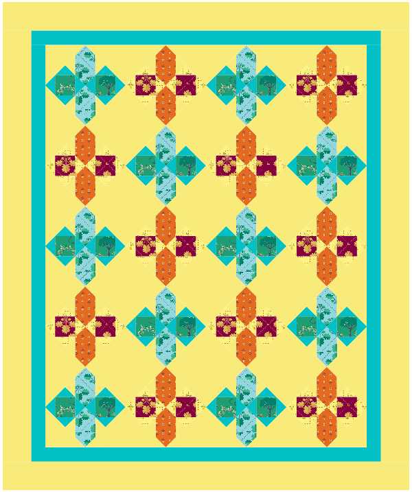 BL286 Butterflies Quilt KIT MEDIUM Norahs garden