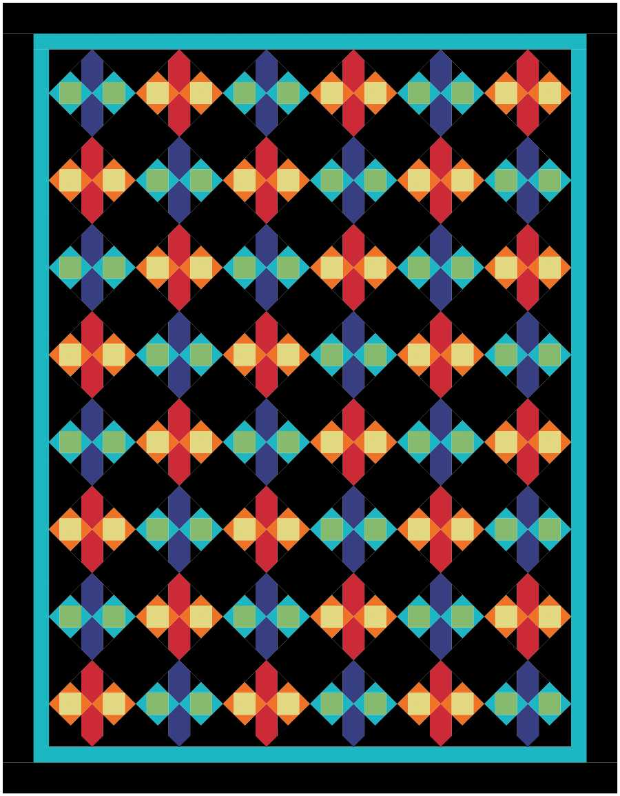 BL286 Butterflies Quilt Fabric KIT LARGE