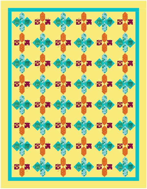 BL286 Butterflies Quilt KIT LARGE Norahs Garden