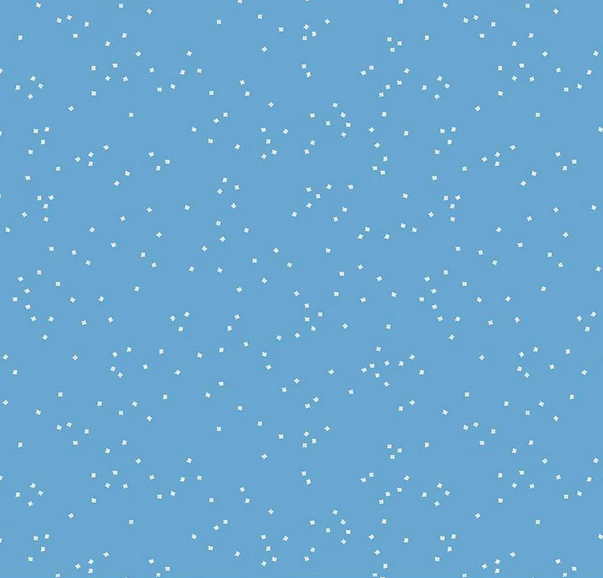 Riley Blake Blossom Blue Fabric (per half yard)