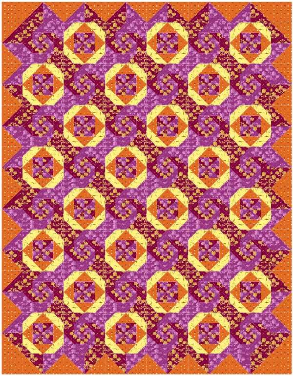 BL212 Cafe Latte Quilt Kit LARGE Norahs Garden