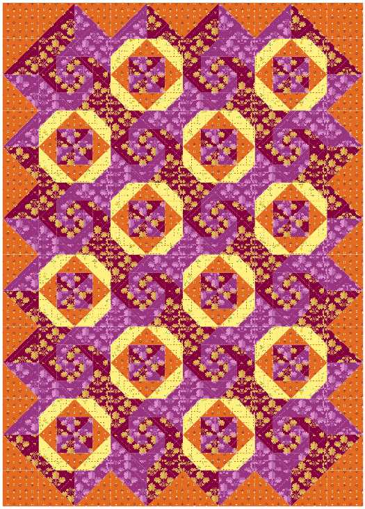 BL212 Cafe Latte Quilt Kit MEDIUM Norahs Garden