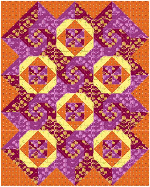 BL212 Cafe Latte Quilt Kit SMALL Norahs Garden