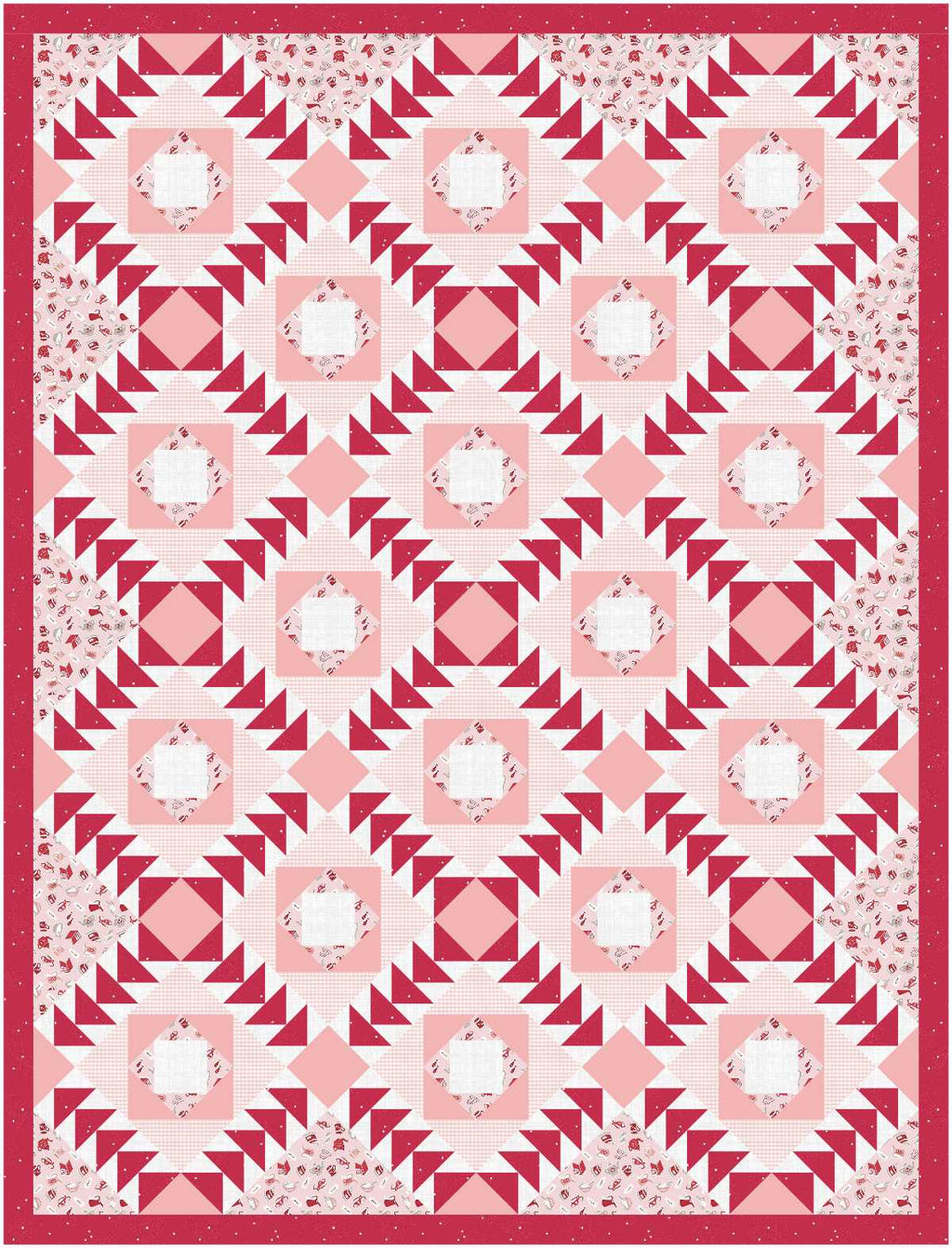 BL183 Camellia Quilt fabric Kit LARGE