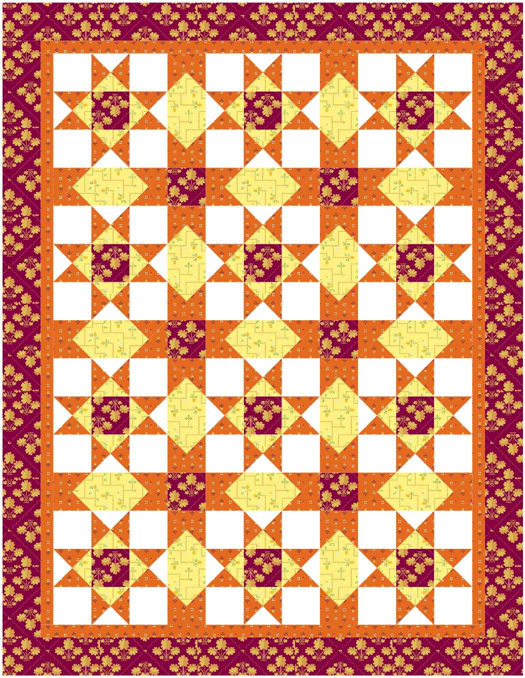 BL245 Chicken Coop Quilt KIT M Noras Garden