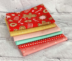 Christmas FQ bundle 6 fabrics