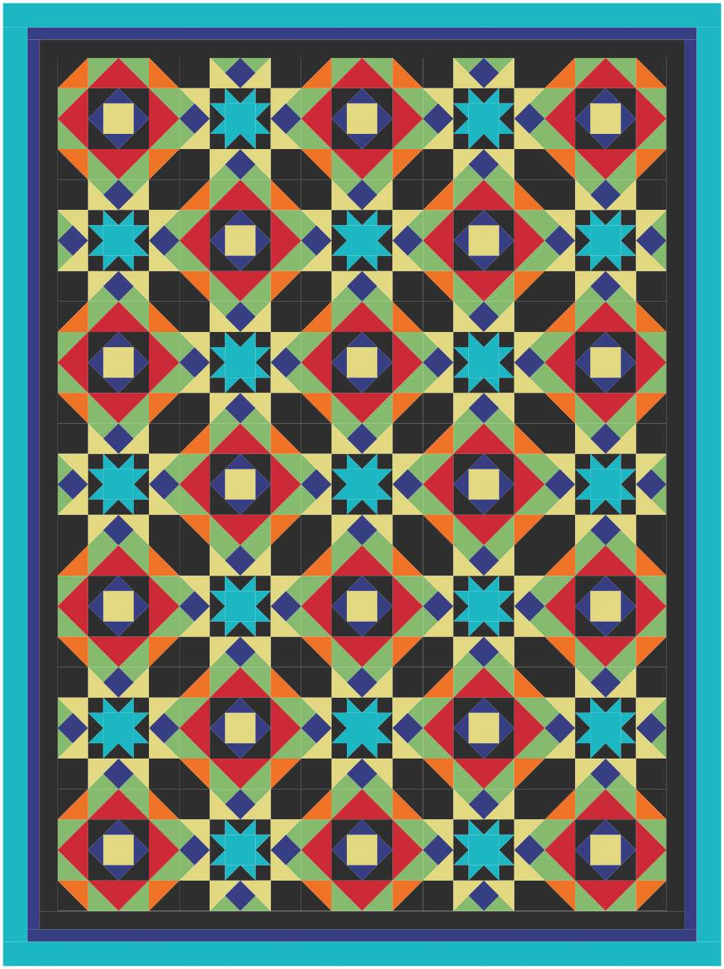BL248 Coffee Break Quilt fabric KIT LARGE